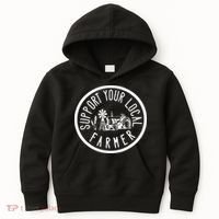 Funny Support Your Local Farmers Market Agriculture Kids Hoodie thumb 0