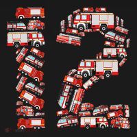 Fire Truck 12th Birthday  12 Years Old Firefighter Coaster thumb 2