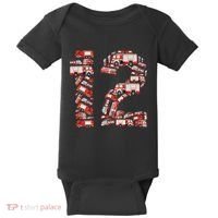 Fire Truck 12th Birthday  12 Years Old Firefighter Baby Bodysuit thumb 0