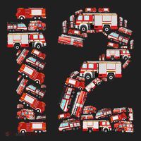 Fire Truck 12th Birthday  12 Years Old Firefighter Hat thumb 2