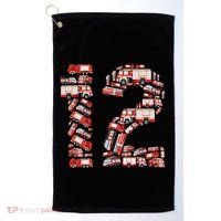 Fire Truck 12th Birthday  12 Years Old Firefighter Golf Towel thumb 0