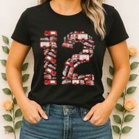 Fire Truck 12th Birthday  12 Years Old Firefighter Women's T-Shirt thumb 2