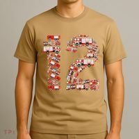 Fire Truck 12th Birthday  12 Years Old Firefighter T-Shirt thumb 3