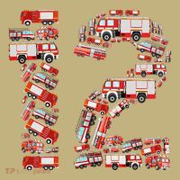 Fire Truck 12th Birthday  12 Years Old Firefighter Mousepad thumb 1