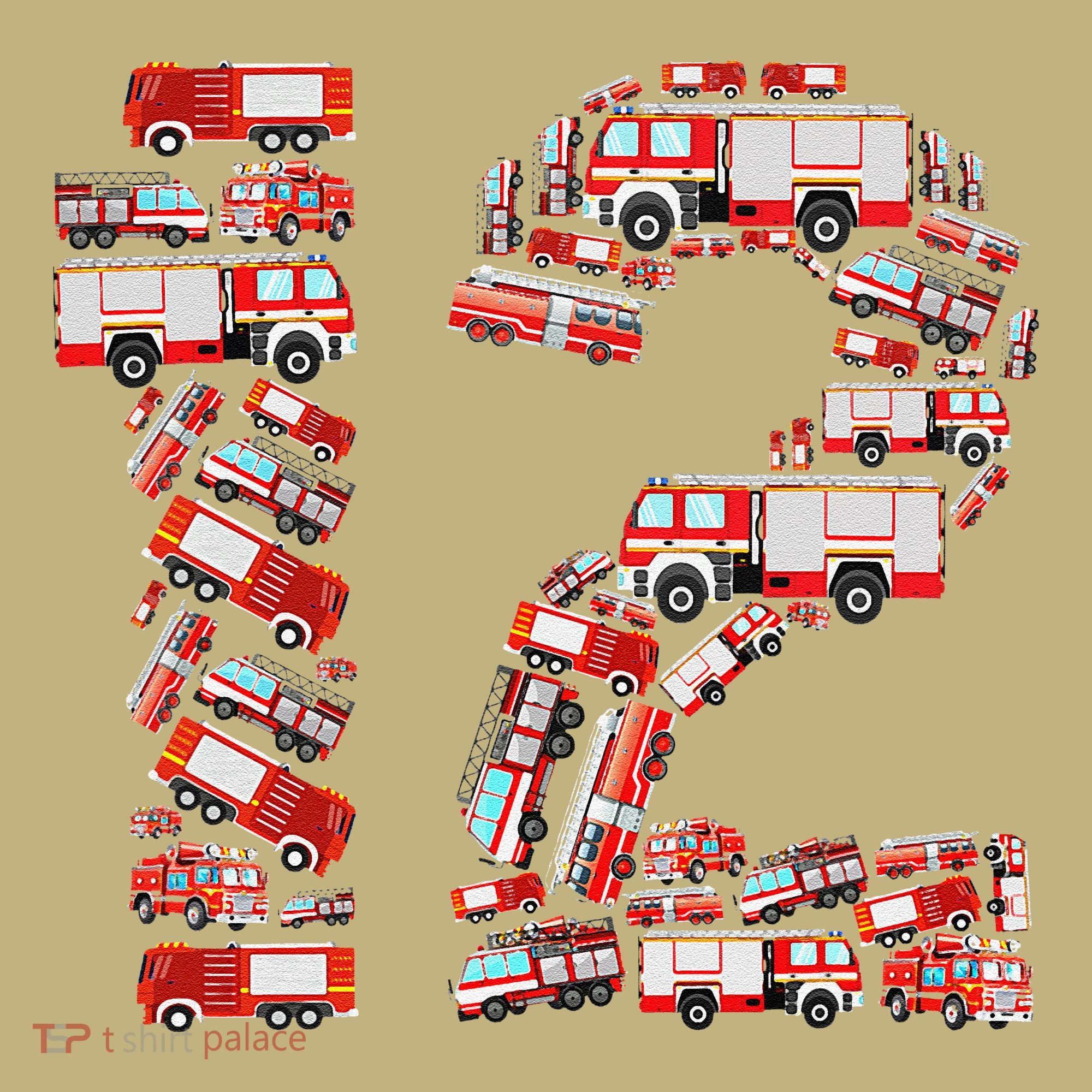 Fire Truck 12th Birthday  12 Years Old Firefighter Mousepad