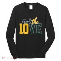 Feel The 10ve Jordan Quarterback Love American Football Long Sleeve Shirt thumb 0