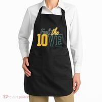 Feel The 10ve Jordan Quarterback Love American Football Apron thumb 2