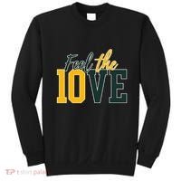 Feel The 10ve Jordan Quarterback Love American Football Sweatshirt thumb 0