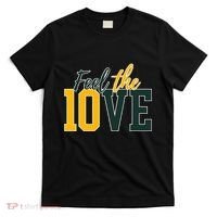 Feel The 10ve Jordan Quarterback Love American Football T-Shirt thumb 0