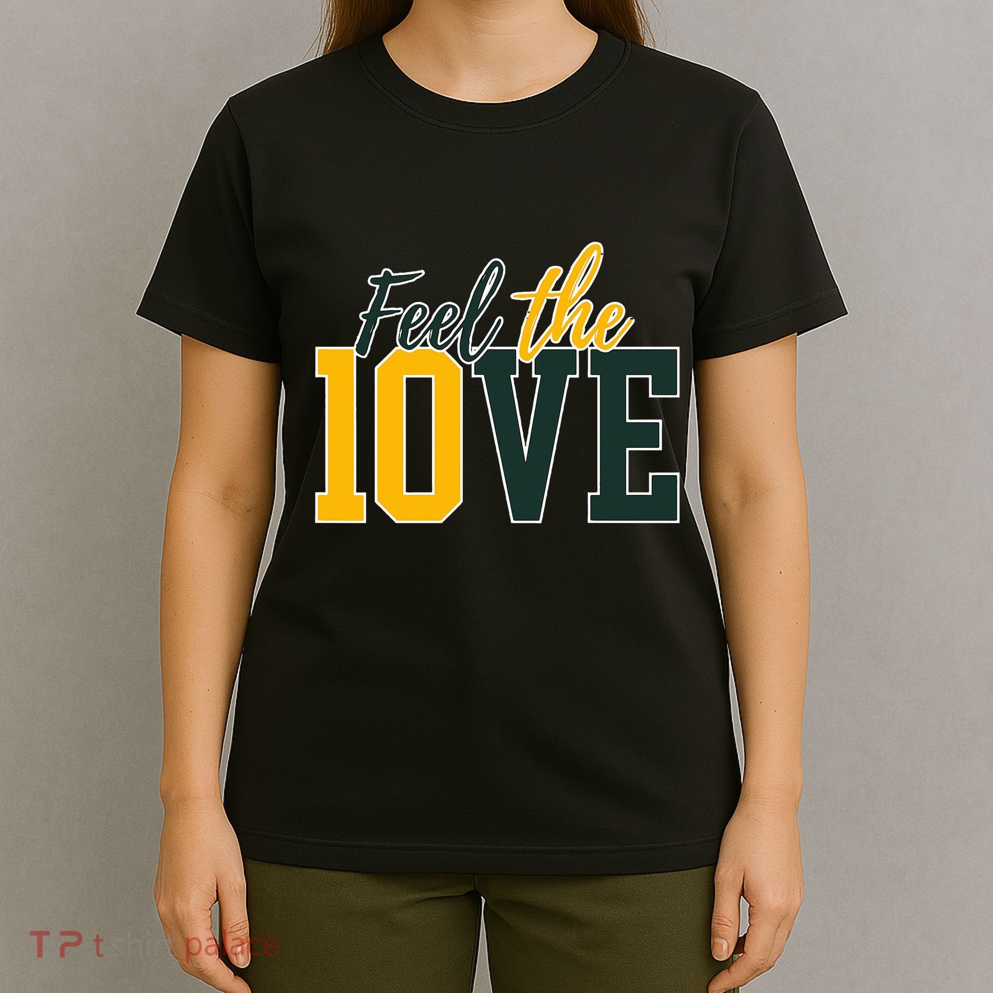 Feel The 10ve Jordan Quarterback Love American Football T-Shirt