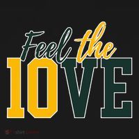 Feel The 10ve Jordan Quarterback Love American Football T-Shirt thumb 7