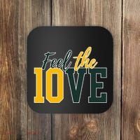 Feel The 10ve Jordan Quarterback Love American Football Coaster thumb 0