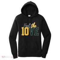Feel The 10ve Jordan Quarterback Love American Football Women's Hoodie thumb 0