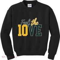 Feel The 10ve Jordan Quarterback Love American Football Kids Sweatshirt thumb 0
