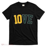 Feel The 10ve Jordan Quarterback Love American Football T-Shirt thumb 0