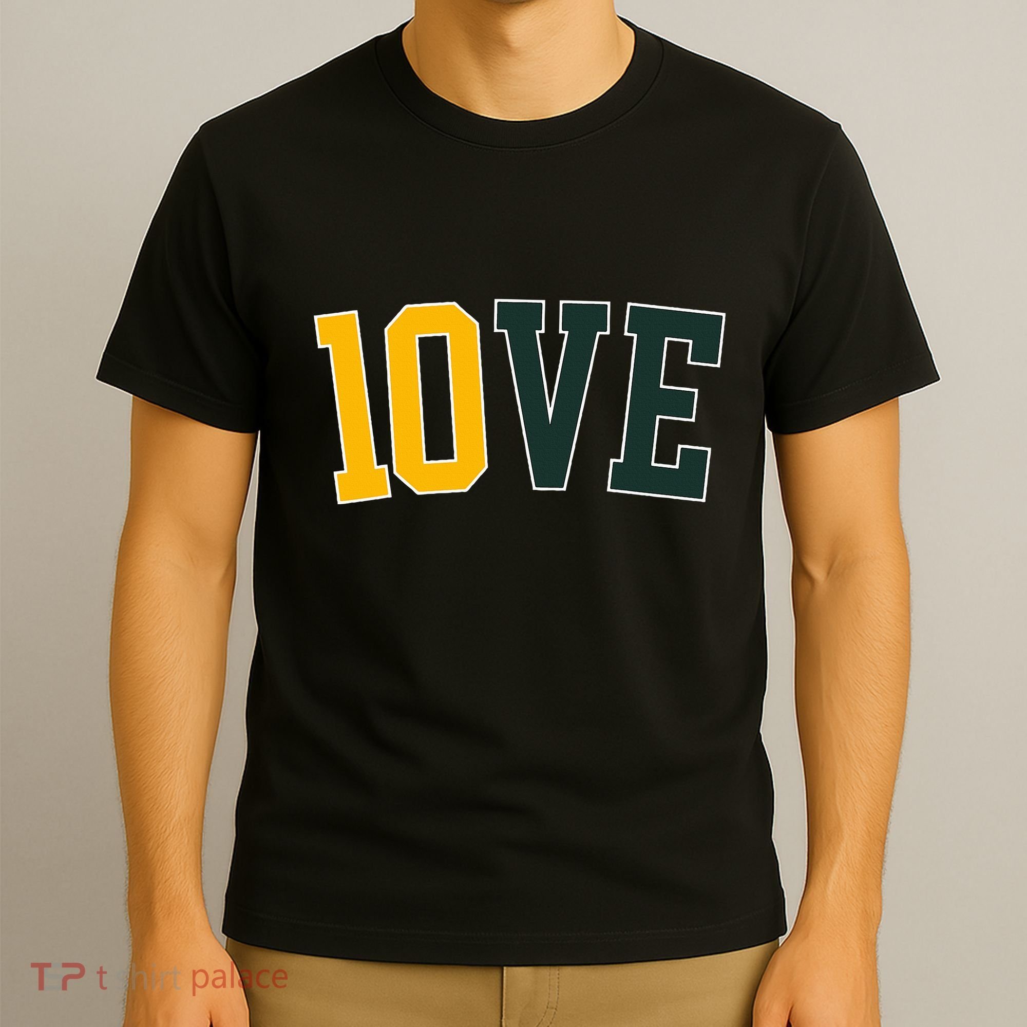 Feel The 10ve Jordan Quarterback Love American Football T-Shirt