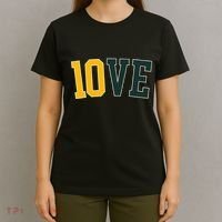 Feel The 10ve Jordan Quarterback Love American Football T-Shirt thumb 4