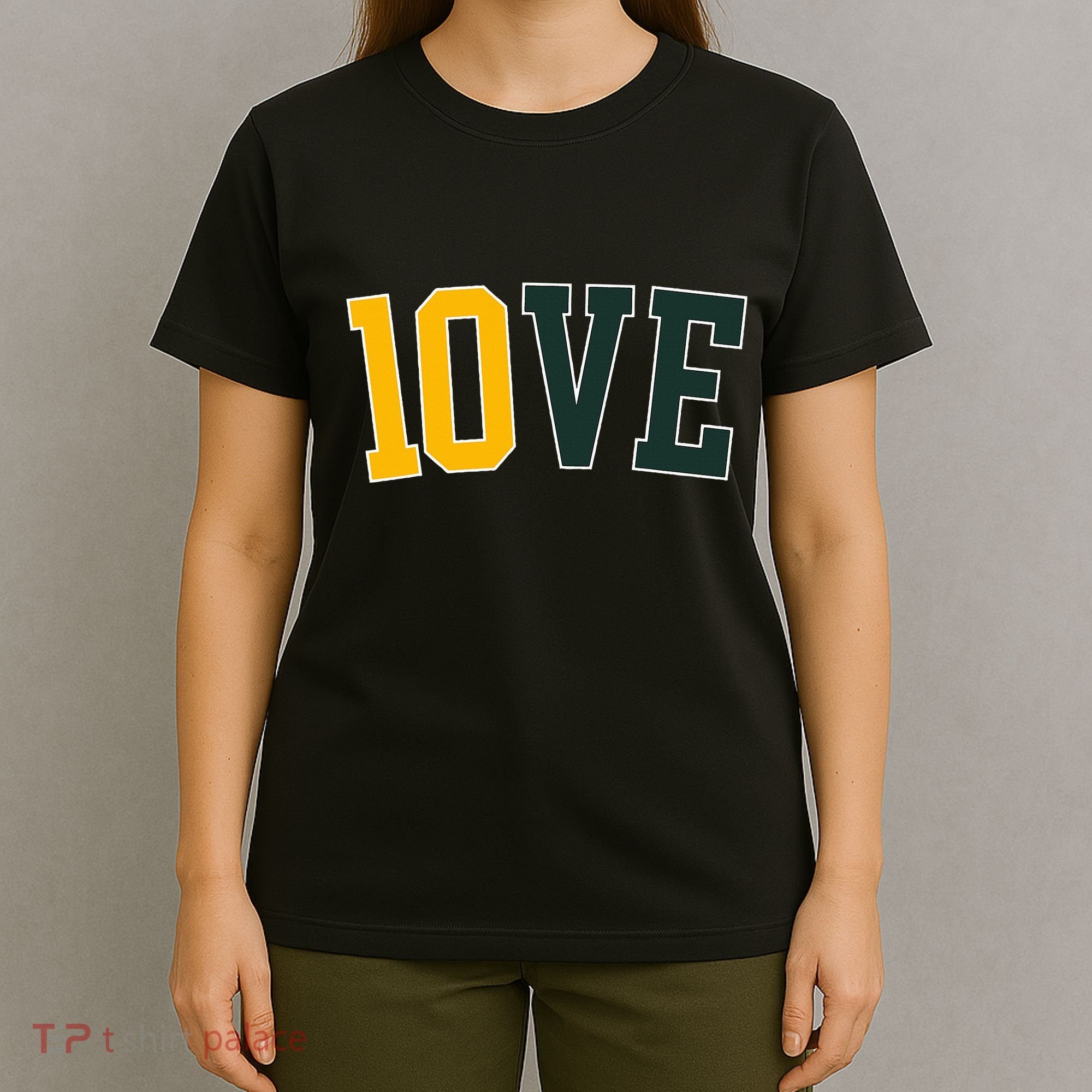 Feel The 10ve Jordan Quarterback Love American Football T-Shirt