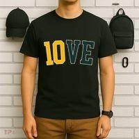 Feel The 10ve Jordan Quarterback Love American Football T-Shirt thumb 6