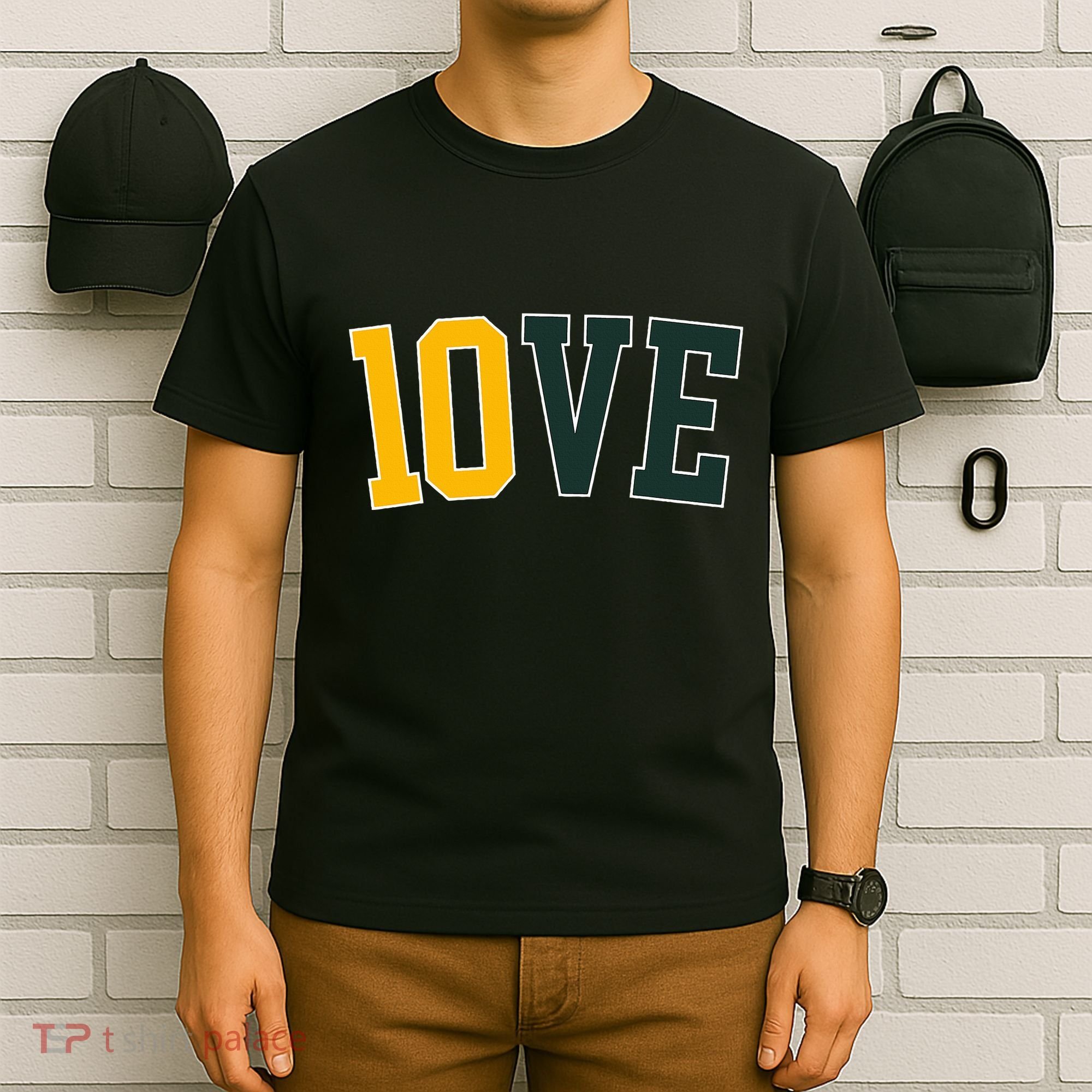 Feel The 10ve Jordan Quarterback Love American Football T-Shirt