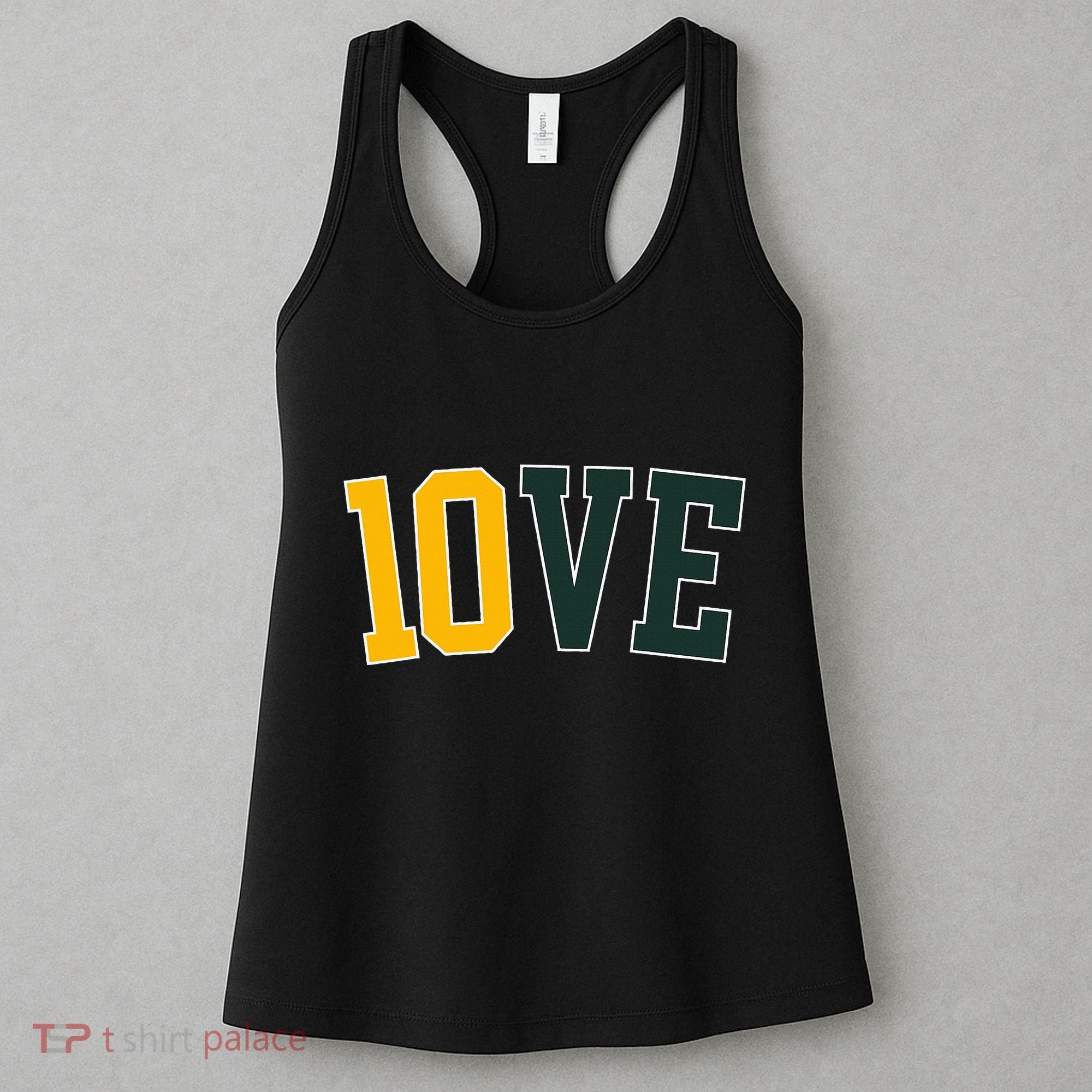 Feel The 10ve Jordan Quarterback Love American Football Women's Tank Top