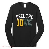 Feel The 10ve Jordan Quarterback Love American Football Long Sleeve Shirt thumb 0