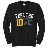 Feel The 10ve Jordan Quarterback Love American Football Sweatshirt thumb 0