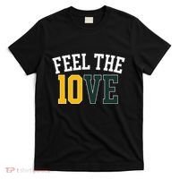 Feel The 10ve Jordan Quarterback Love American Football T-Shirt thumb 0