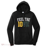 Feel The 10ve Jordan Quarterback Love American Football Women's Hoodie thumb 0