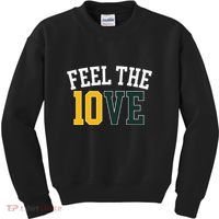 Feel The 10ve Jordan Quarterback Love American Football Kids Sweatshirt thumb 0