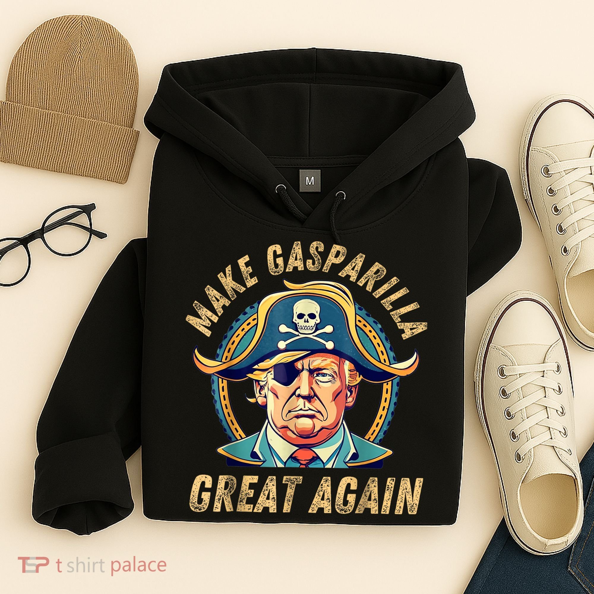 Funny Trump 2024 Make Gasparilla Great Again Gasparilla Hoodie