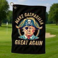 Funny Trump 2024 Make Gasparilla Great Again Gasparilla Golf Towel thumb 1