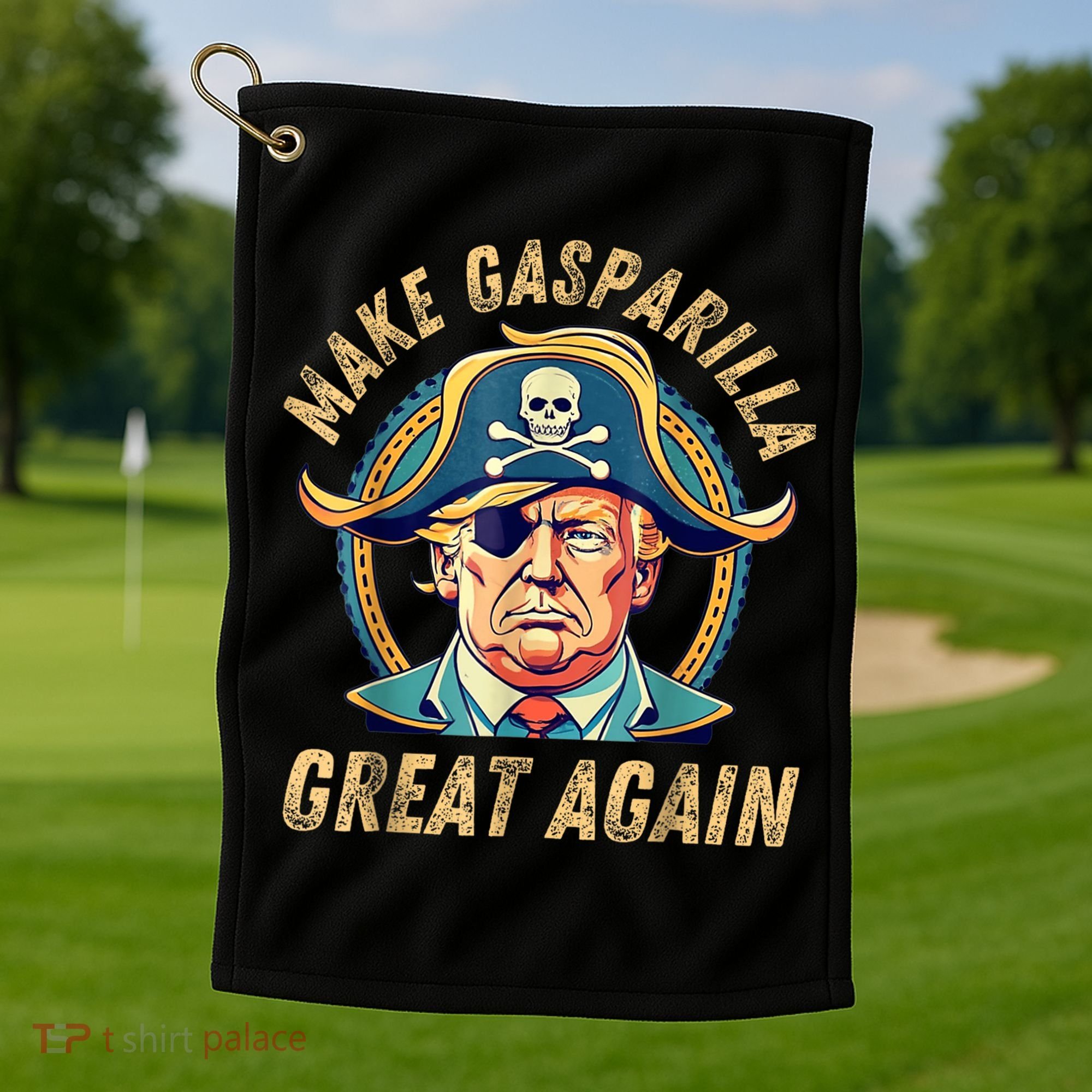 Funny Trump 2024 Make Gasparilla Great Again Gasparilla Golf Towel