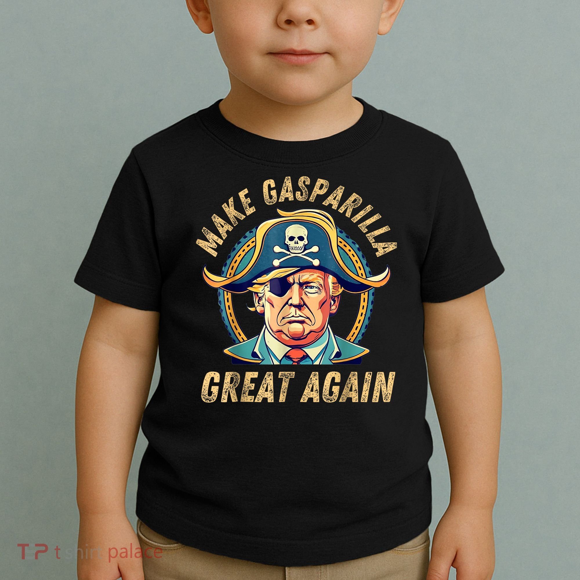 Funny Trump 2024 Make Gasparilla Great Again Gasparilla Toddler T-Shirt