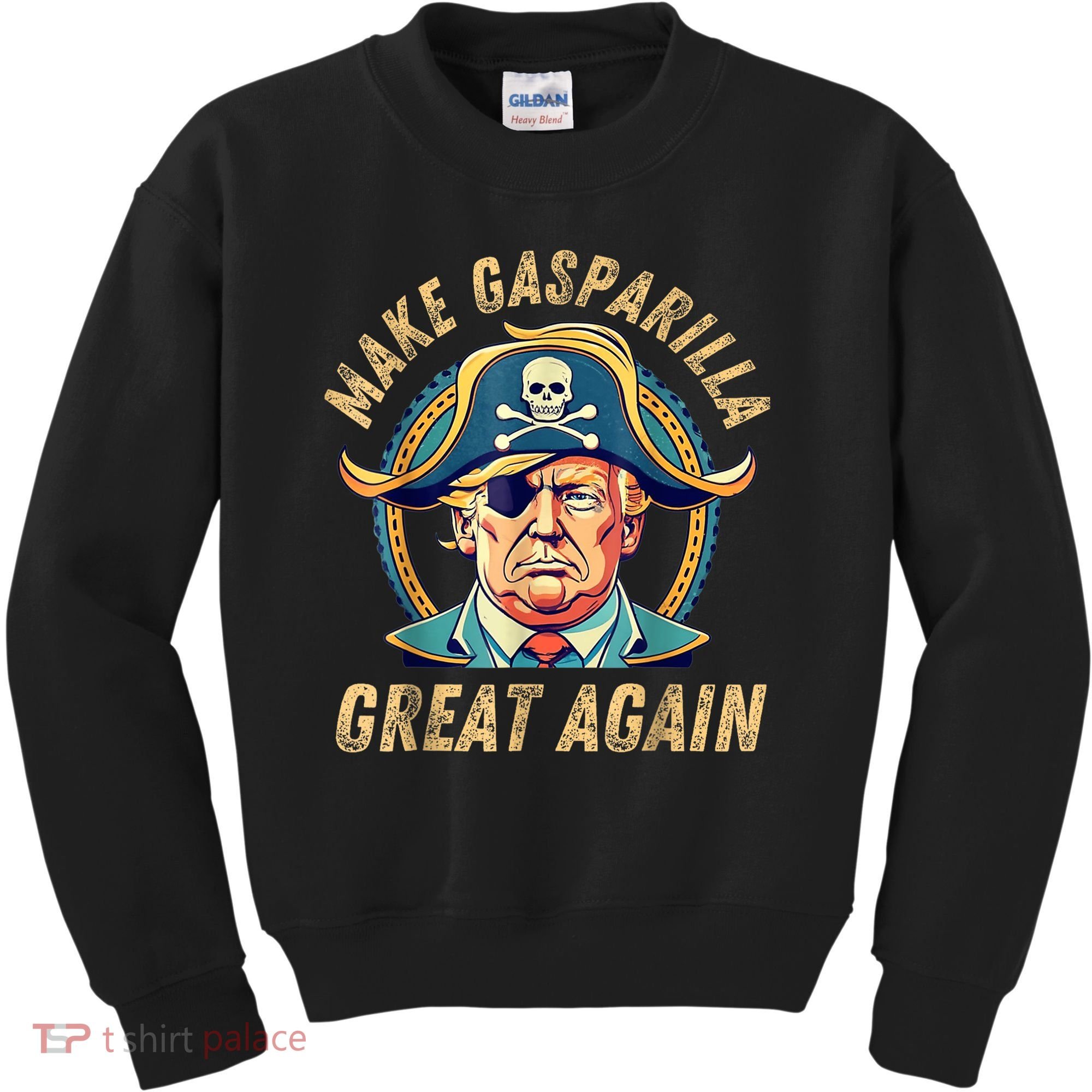 Funny Trump 2024 Make Gasparilla Great Again Gasparilla Kids Sweatshirt