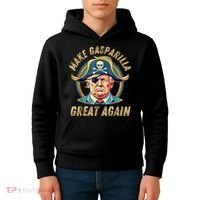 Funny Trump 2024 Make Gasparilla Great Again Gasparilla Kids Hoodie thumb 4