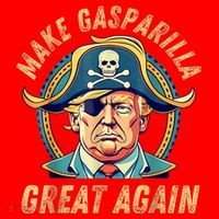 Funny Trump 2024 Make Gasparilla Great Again Gasparilla Santa Hat thumb 1