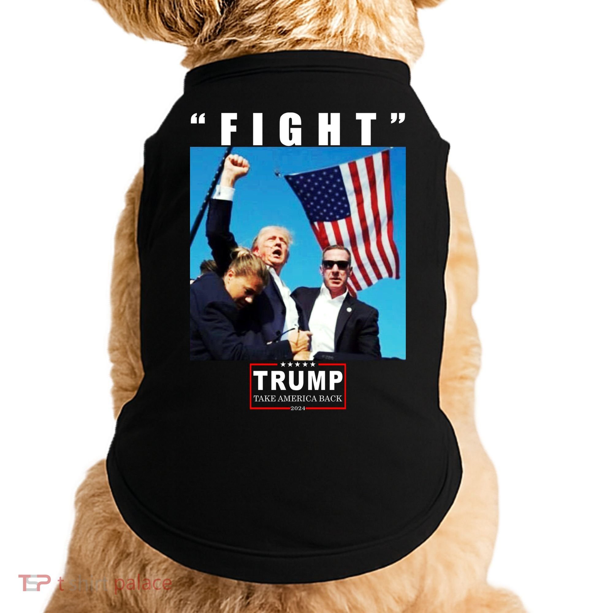Fight Trump 2024 Take America Back Pennsylvania Rally Shooting Doggie Tank