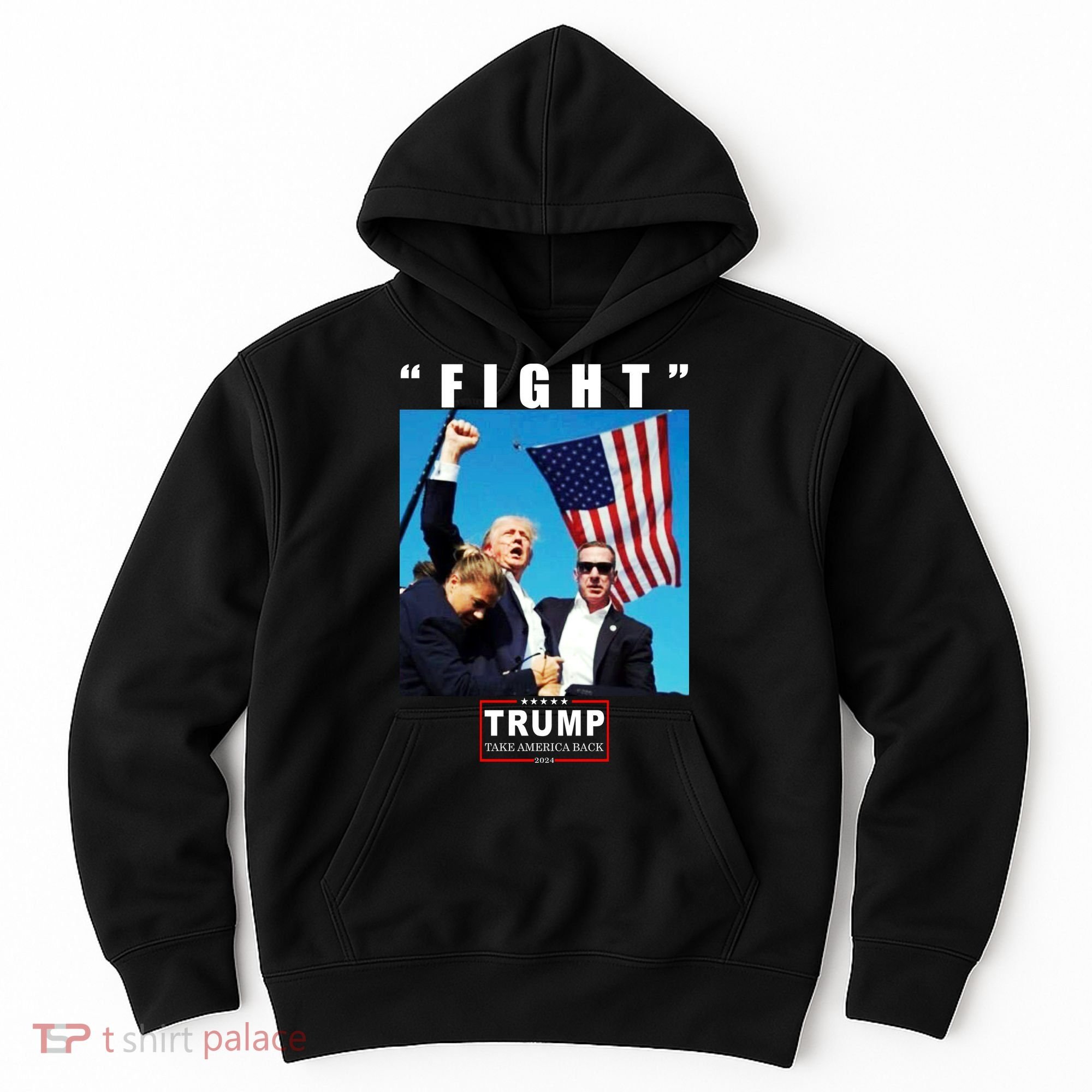 Fight Trump 2024 Take America Back Pennsylvania Rally Shooting Hoodie