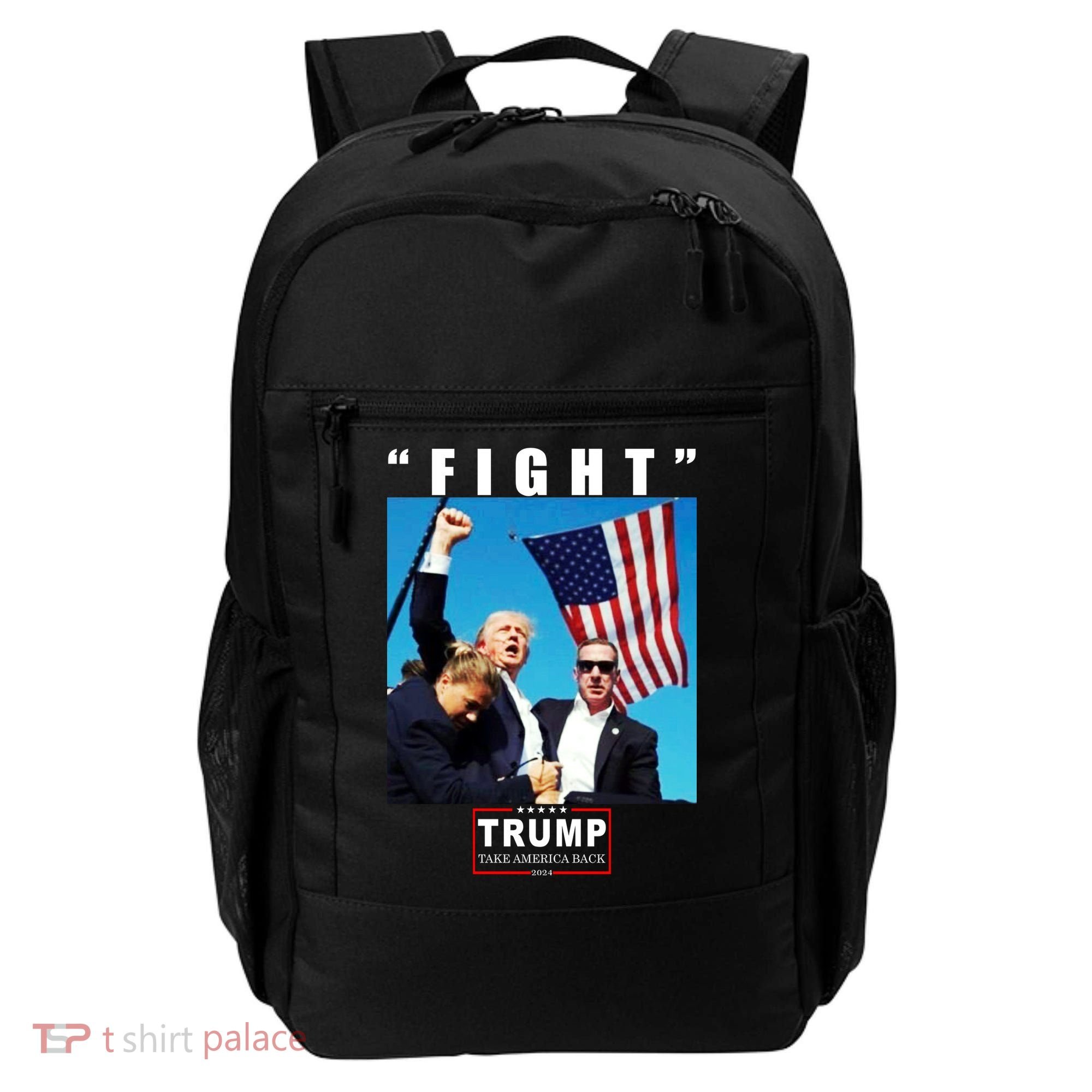 Fight Trump 2024 Take America Back Pennsylvania Rally Shooting Backpack