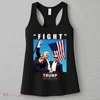 Fight Trump 2024 Take America Back Pennsylvania Rally Shooting Women's Tank Top thumb 3