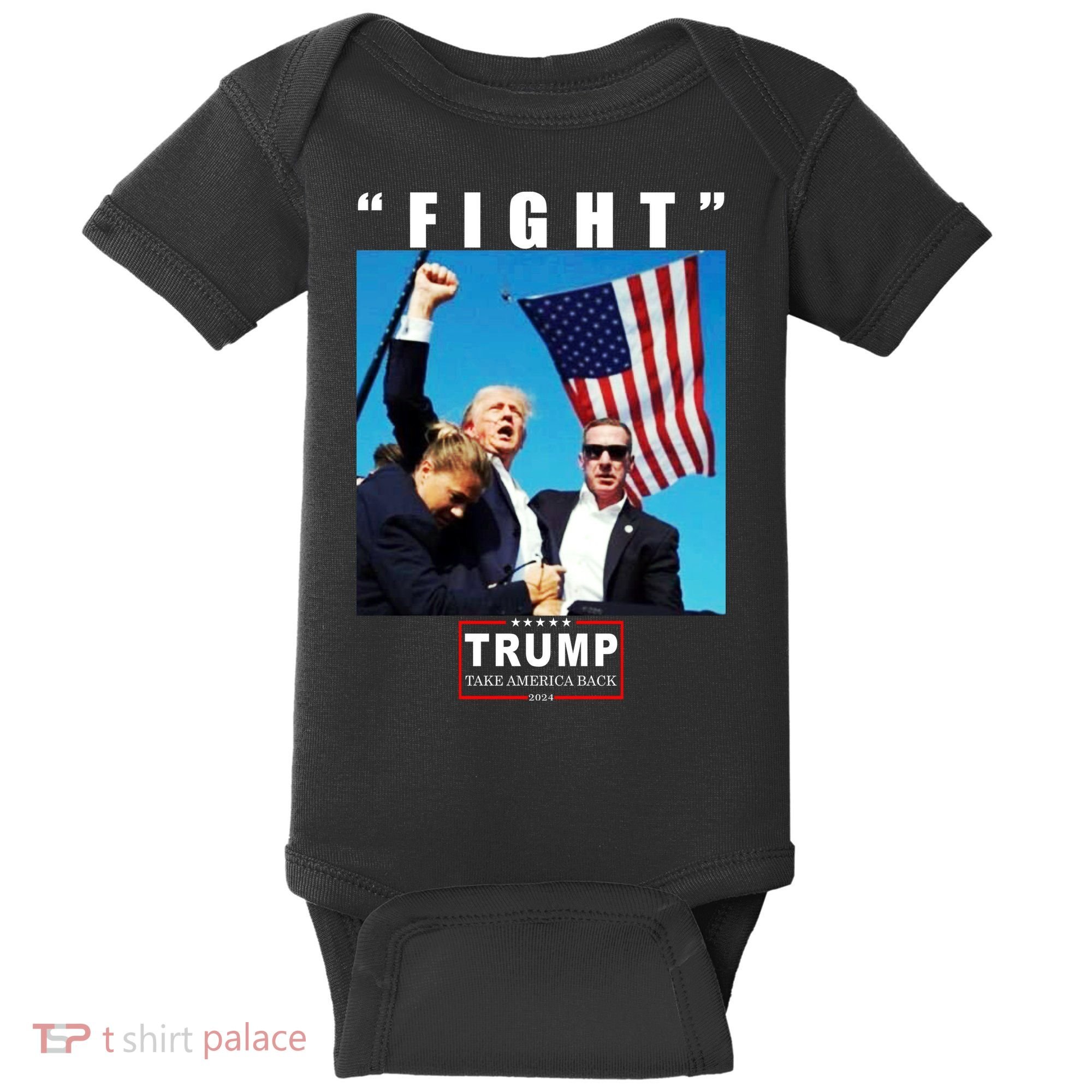 Fight Trump 2024 Take America Back Pennsylvania Rally Shooting Baby Bodysuit