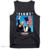 Fight Trump 2024 Take America Back Pennsylvania Rally Shooting Tank Top thumb 0