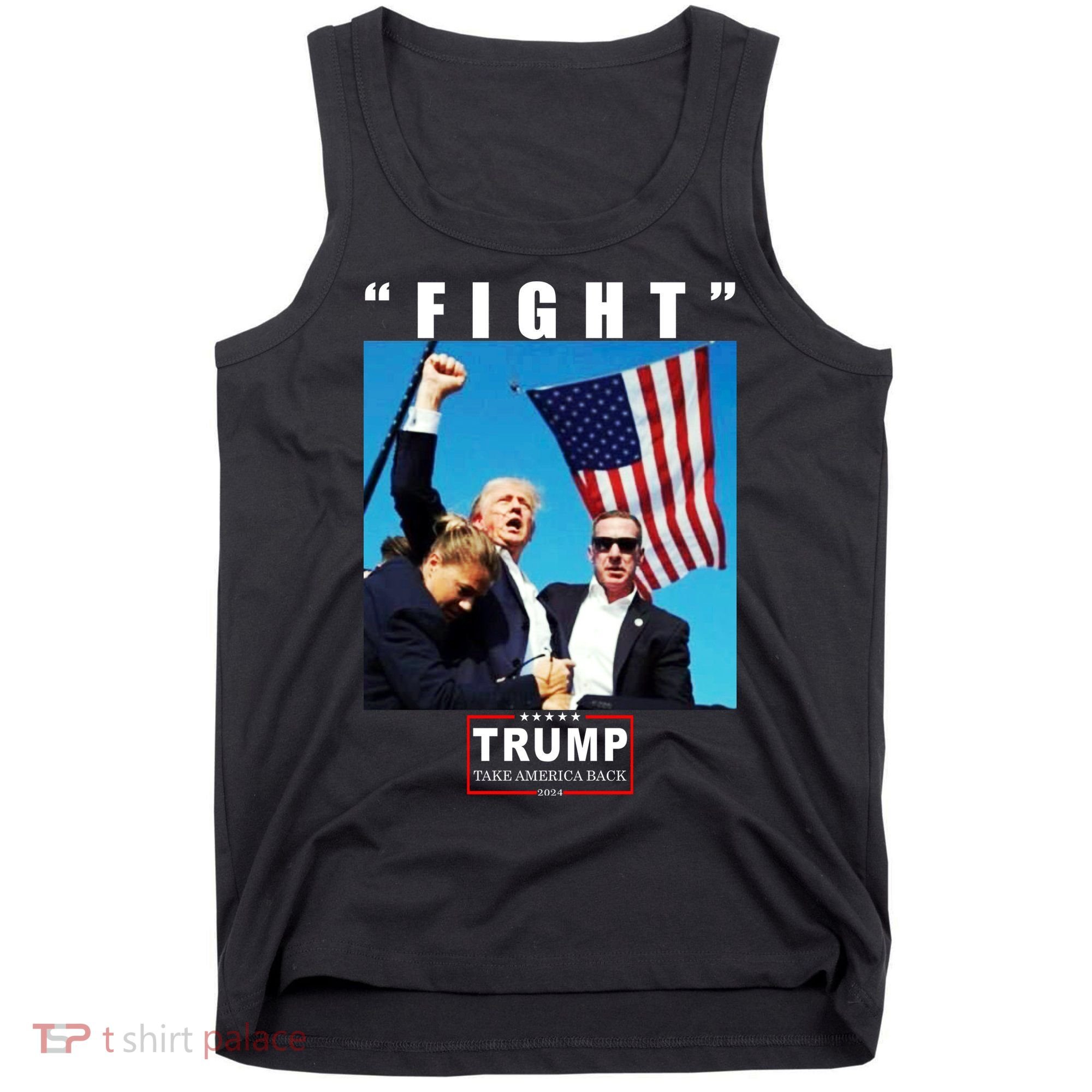 Fight Trump 2024 Take America Back Pennsylvania Rally Shooting Tank Top