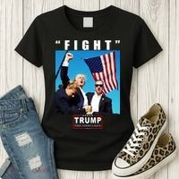 Fight Trump 2024 Take America Back Pennsylvania Rally Shooting Women's T-Shirt thumb 3