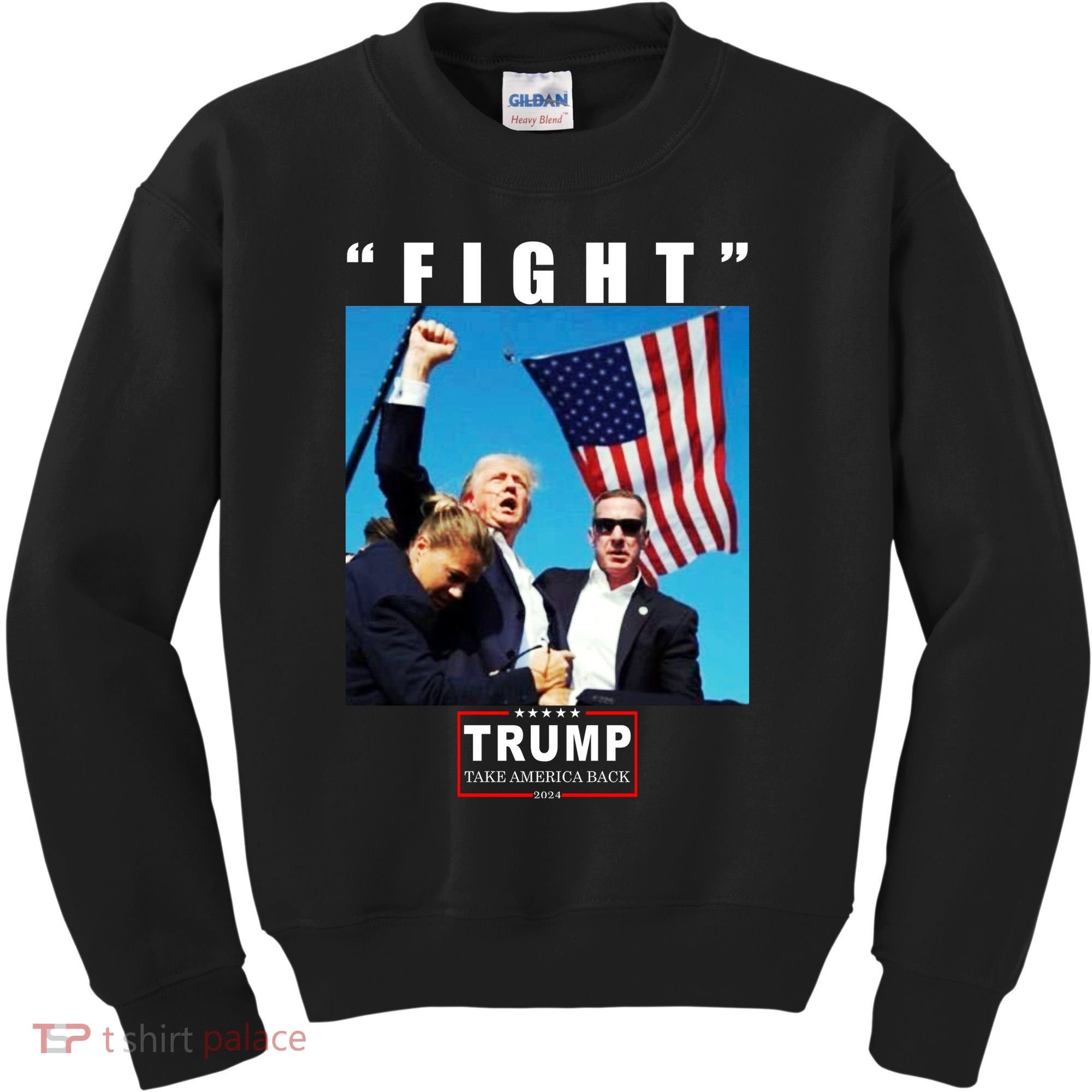 Fight Trump 2024 Take America Back Pennsylvania Rally Shooting Kids Sweatshirt