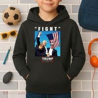 Fight Trump 2024 Take America Back Pennsylvania Rally Shooting Kids Hoodie thumb 2
