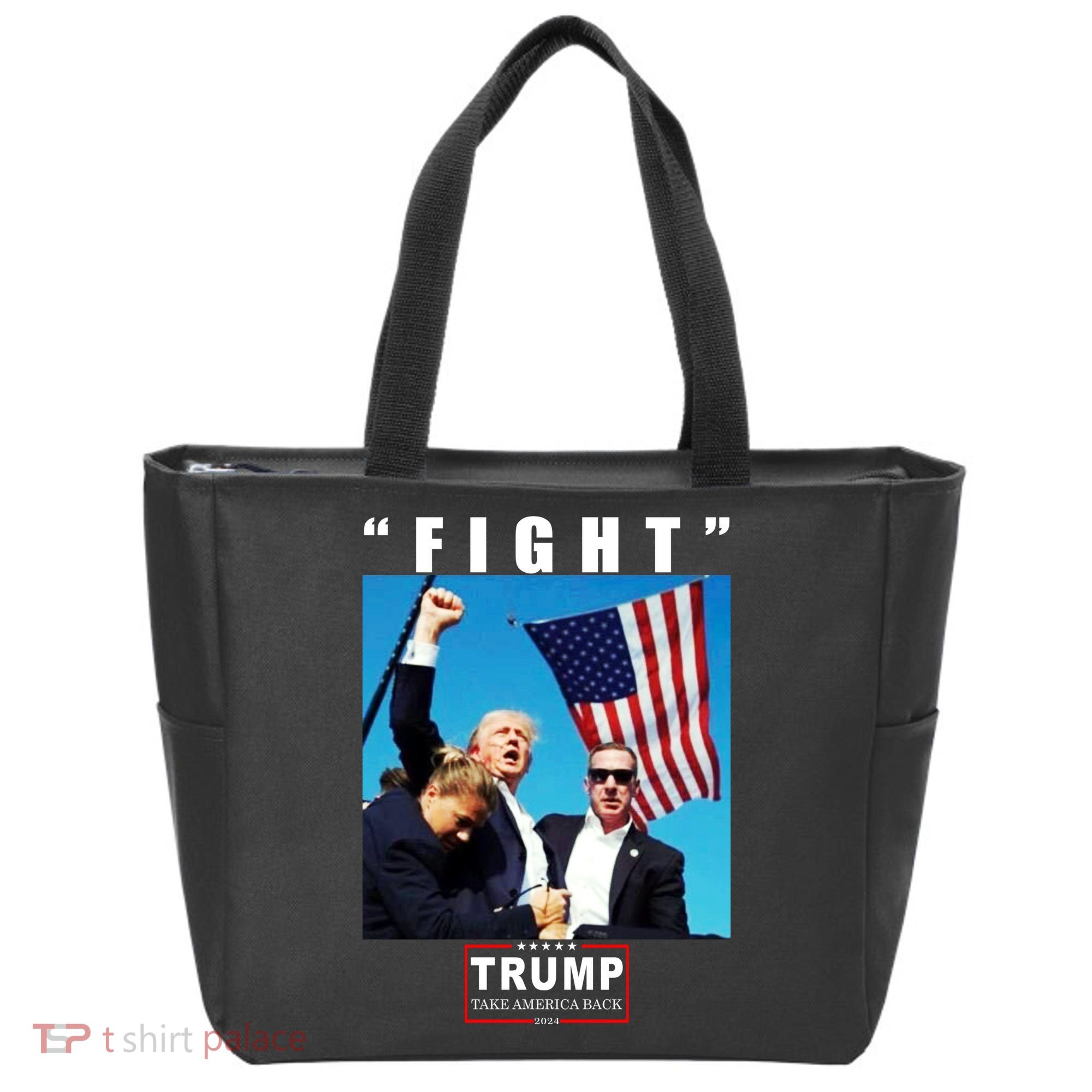 Fight Trump 2024 Take America Back Pennsylvania Rally Shooting Tote Bag
