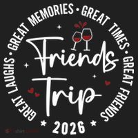 Friends Trip 2026 Girls Vacation Cruise Women's Sweatshirt thumb 2