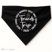 Friends Trip 2026 Girls Vacation Cruise USA-Made Doggie Bandana thumb 0